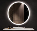 Meek Mirrors Round Sidelit LED Mirror with Frost at Edge 32" - ML5300RW 32
