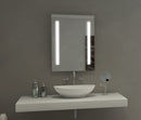 Meek Mirrors (24 x 36) Backlit 2 Inset Strip Vertical Frost LED Mirror 24" X 36" - ML5400W 2436