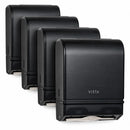 VISTA PT2001 Commercial Paper Towel Dispenser 4-Pack - four multifold and C-fold wall-mounted dispensers