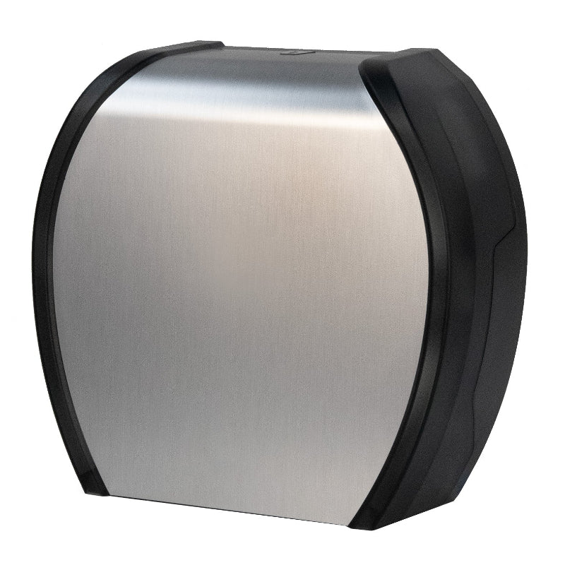 Palmer Fixture RD0056-09 Single 9" Jumbo Toilet Paper Dispenser - Brushed Stainless Steel (Durable Plastic Construction)