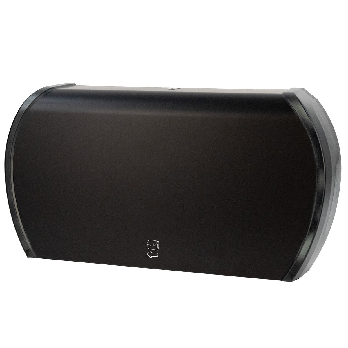 Palmer Fixture RD0057-02 Twin 9" Jumbo Toilet Paper Dispenser - Matte Black (Durable Plastic Construction)