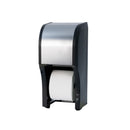 Palmer Fixture RD0058-09G Two-Roll Micro-Core Toilet Paper Dispenser - Brushed Stainless Steel (Durable Plastic Construction)