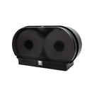 Palmer Fixture RD0323-02G 7.5" Mini Twin Micro-Core Toilet Paper Dispenser - Black Translucent