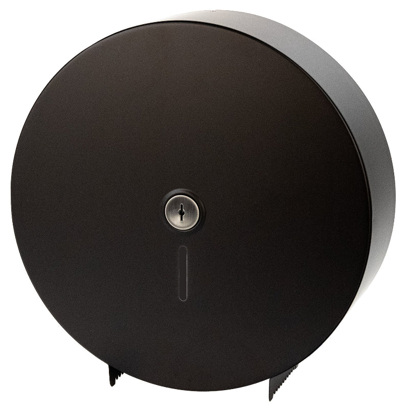 Palmer Fixture RD0348-16 Single 14" Jumbo Toilet Paper Dispenser - Matte Black (Durable Plastic Construction)