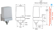 Bobrick B-155 Commercial Liquid Soap Dispenser, Surface-Mounted, Manual-Push, Plastic - 24 Oz