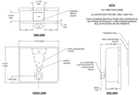 ASI 9343 Commercial (Liquid) Soap Dispenser, Surface-Mounted, Manual-Push, Stainless Steel