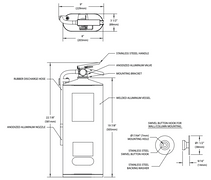Oval 10HABC Fire Extinguisher, Surface Mounted