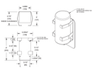 ASI 0502 Wipes Dispenser Holder - Satin Stainless Steel - Attachment for FS-0300