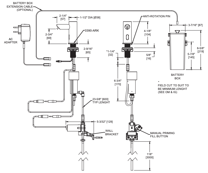ASI 0393-1AC EZ Fill - Top Fill, Multi-Feed FOAM Soap Dispenser Head - (AC Plug In) - Polished Finish