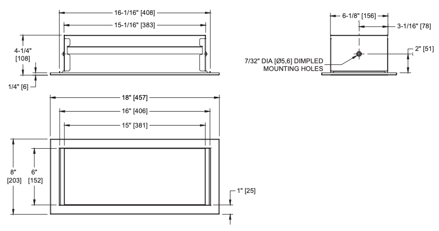 ASI 0412 Commercial Bathroom Shelf, 16-1/2