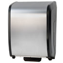 Palmer Fixture TD0204-09 Premium Mechanical Touchless Roll Towel Dispenser - Brushed Stainless Steel (Durable Plastic Construction)