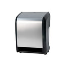 Palmer Fixture TD0264-09 Economy Touchless Roll Towel Dispenser w/ Butler Feature - Brushed Stainless Steel (Durable Plastic Construction)