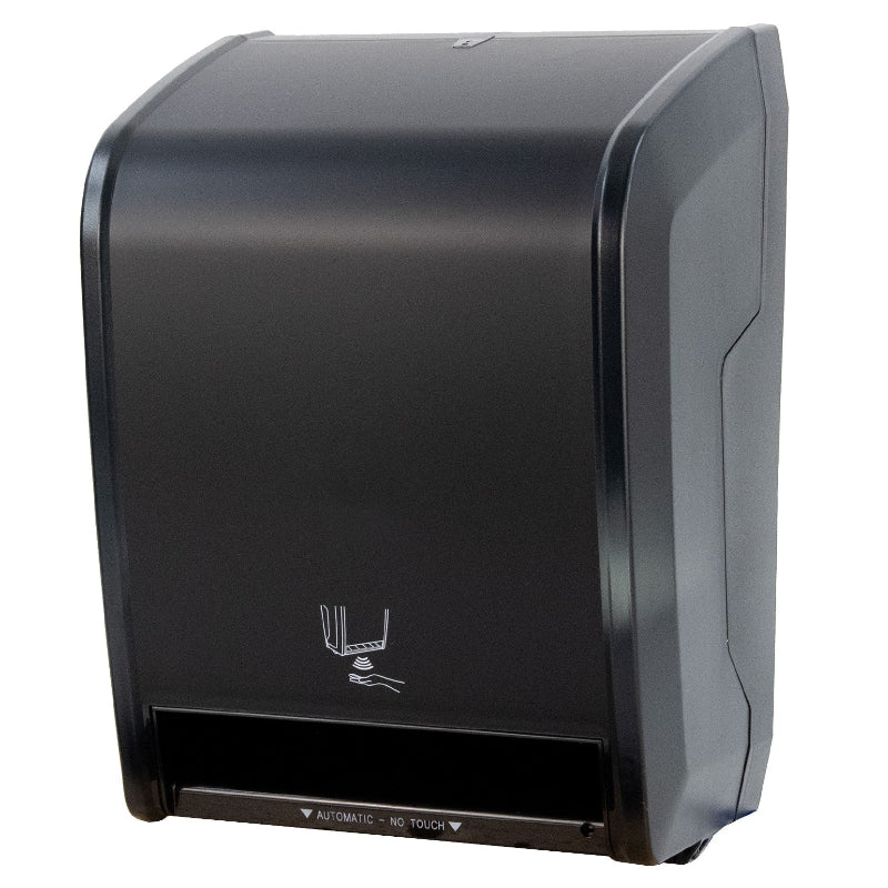 Palmer Fixture TD0265-02 Premium Electronic Touchless Roll Towel Dispenser - Matte Black (Durable Plastic Construction)