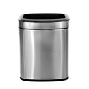 Alpine ALP470-10L 10L / 2.6 Gallon Slim Open Trash Can, Brushed Stainless Steel