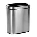 Alpine ALP470-20L 20L / 5.3 Gallon Slim Open Trash Can, Brushed Stainless Steel