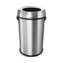 Alpine ALP470-65L 17 Gallon Open Top Trash Can, Stainless Steel