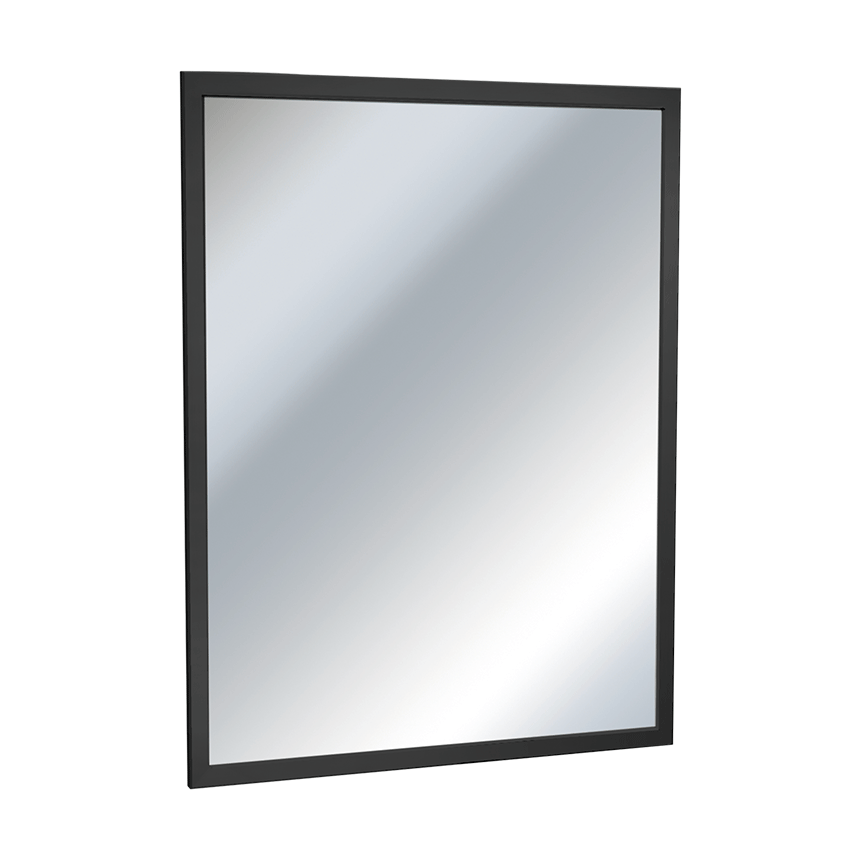 ASI 0600-41 Matte Black Inter-Lok Angle Frame Mirror