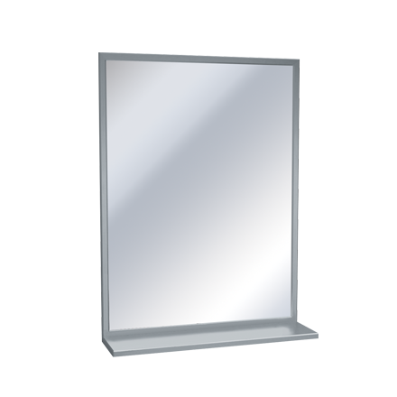 ASI 0625 Chan-Lok Channel Frame Mirror with Shelf