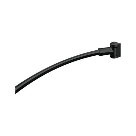 ASI 1201-A-41 Matte Black Curved Shower Curtain Rod