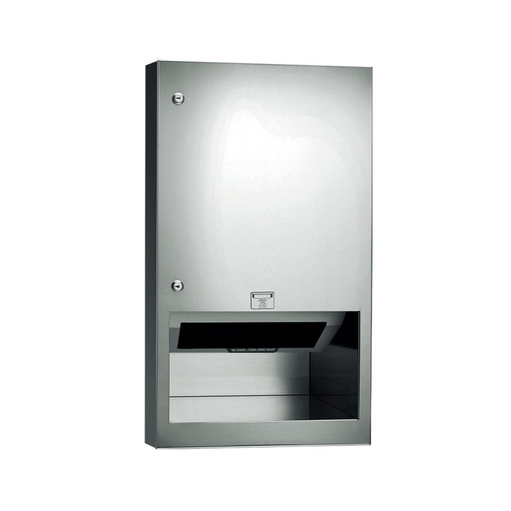 ASI 645210AC-6 Simplicity Automatic Roll Towel Dispenser, Semi-Recessed