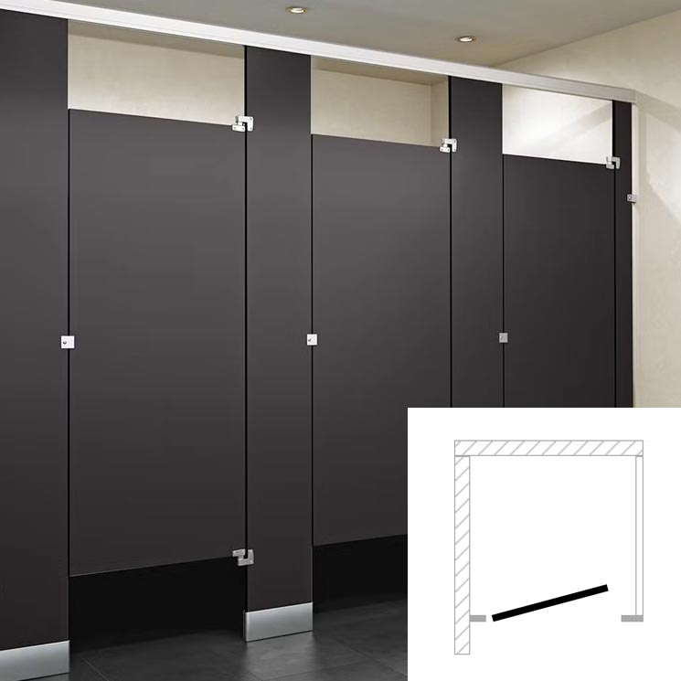 ASI Global Toilet Partition (Phenolic) 1 In Corner (36