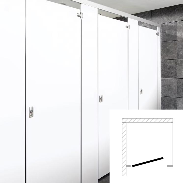 ASI Global Toilet Partitions (Metal) 1 In Corner (36