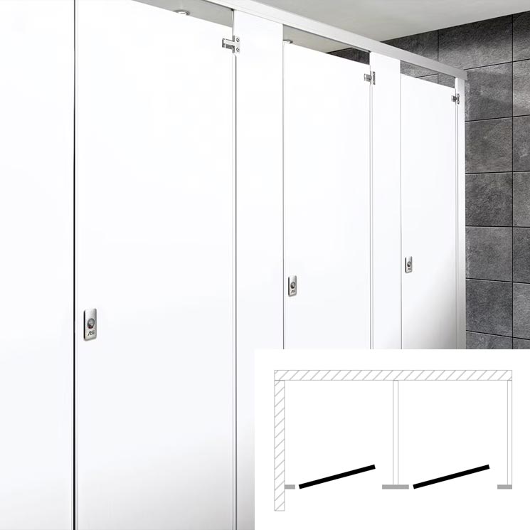 ASI Global Toilet Partitions (Metal) 2 In Corner (72