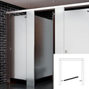 ASI Global Toilet Partition, 1 In Corner Compartment, Stainless Steel, 36"W x 61 1/4"D - IC13660-SS-Global