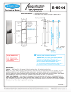 Bobrick B-9944.MBLK Fino Semi-Recessed Paper Towel Dispenser & Waste Receptacle, Matte Black, 8.5-gal. Waste
