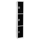 Alpine ADI629-203-BLK 72" Triple Tier Locker, Black