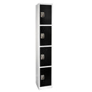 Alpine ADI629-204-BLK 72" 4-Tier Locker, Black