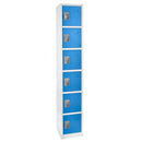 Alpine ADI629-206-BLU 72" 6-Tier Locker, Blue
