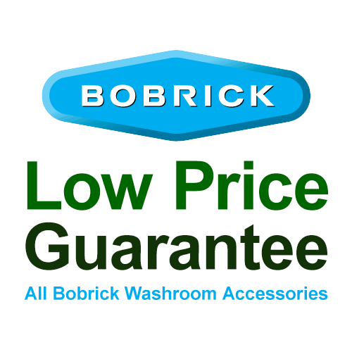 Bobrick B-673x18 Commercial Shower Towel Bar, 3/4" Diameter x 18"Length, Stainless Steel