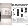 Bobrick 150CX42.MBLK (42 x 1.5) Matte Black 42