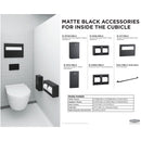 Bobrick 306.MBLK Matte Black Recessed Soap Dispenser w/ Plastic Vessel