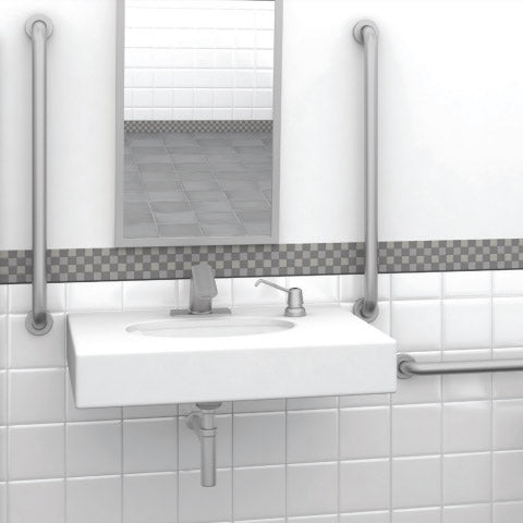 Grab Bars Bobrick B-5806, 3 Pack (18in 36in 48in) Quick Ship