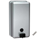 ASI 0347 Commercial Liquid Soap Dispenser, Surface-Mounted, Manual-Push, Stainless Steel - 40 Oz