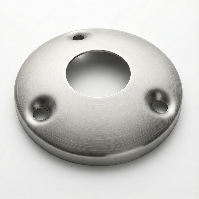 ASI 1214 Shower Curtain Rod End Flanges for ASI Model 1214 Series, Stainless Steel