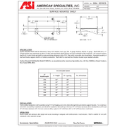 ASI 0694-48, Commercial Shelf w/ Backsplash, 5