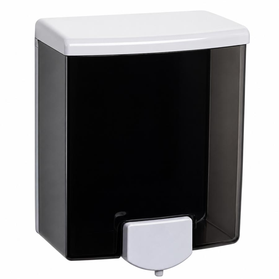 Bobrick B-40 Commercial Liquid Soap Dispenser, Surface-Mounted, Manual-Push, Plastic - 40 Oz