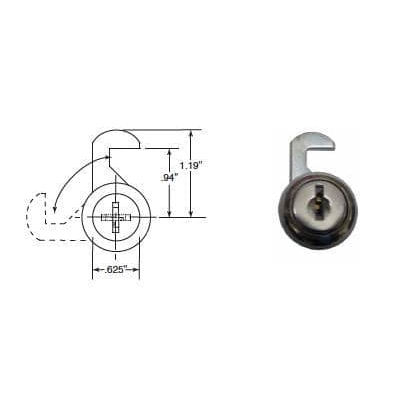 Bobrick 330-41 Lock & Key Repair Part