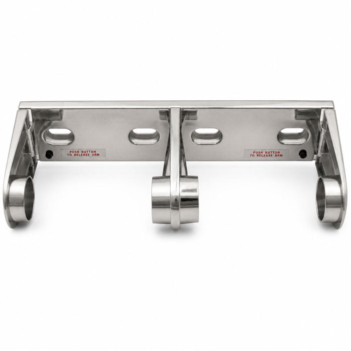 Bradley 522-00 Commercial Double Roll Toilet Paper Dispenser, Surface-Mounted, Metal