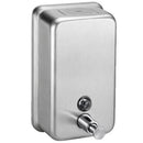 Bradley 6562 Commercial Liquid Soap Dispenser, Surface-Mounted, Manual-Push, Stainless Steel - 40 Oz