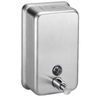 Bradley 6562 Commercial Liquid Soap Dispenser, Surface-Mounted, Manual-Push, Stainless Steel - 40 Oz