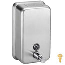 Bradley 6562 Commercial Liquid Soap Dispenser, Surface-Mounted, Manual-Push, Stainless Steel - 40 Oz