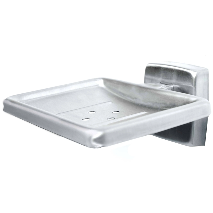 Bradley 9014 Commercial Bar Soap Dish, Wall Mounted, Bar Soap, Stainless Steel