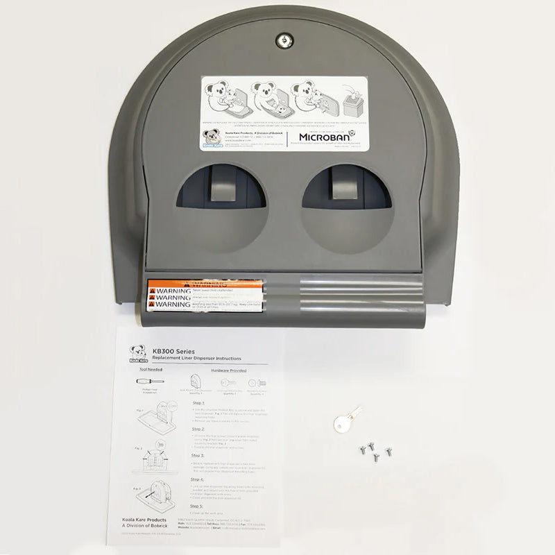 Koala Kare 310-38-01-KIT Liner Dispenser Kit for Grey KB300/301