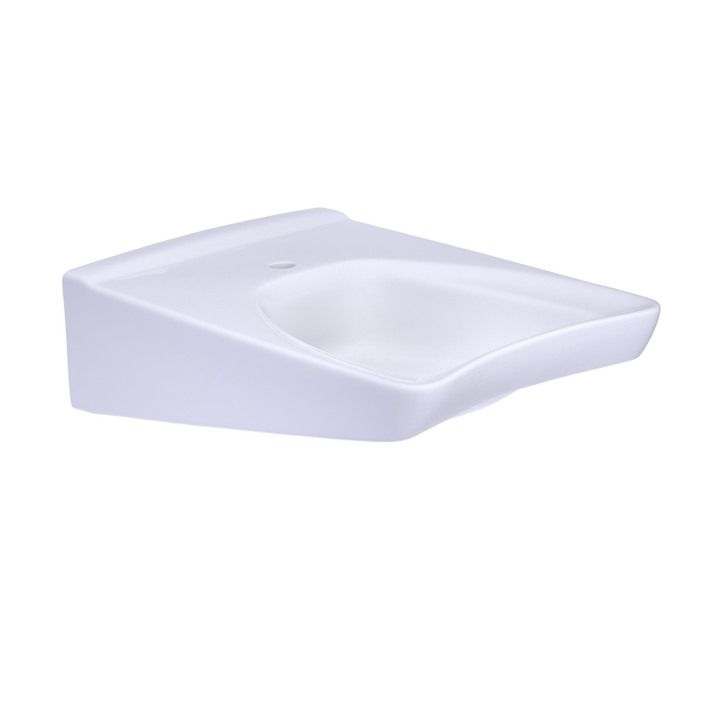 Toto Commercial Wall-Mount Bathroom Sink for Single Hole Faucets, Cotton White - LT308