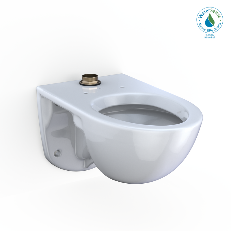 Toto Commercial Flushometer High-Efficiency Wall-Hung Toilet - ADA Top Spud - CT728CUG