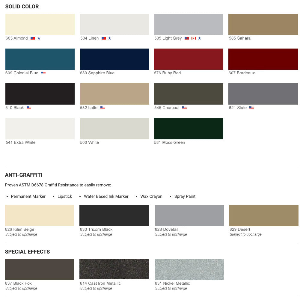 Hadrian (Metal) Partition Door (24" x 58") Powder Coated Metal, Includes 601000 Chrome In-Swing Hardware Kit - 510024